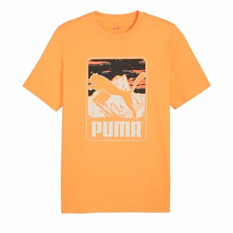 T-shirt à manches courtes homme Puma Graphics Mountain e Clementine  Orange