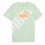 T-shirt à manches courtes homme Puma POWER Graphic  Cyan