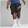 Short de Sport Puma Power Graphic Noir