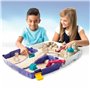 Kinetic Sand SABLE MAGIQUE - Mallette D'activités 907 G - Emporte Ton Sable À Modeler Partout Avec La Malette Repliable 