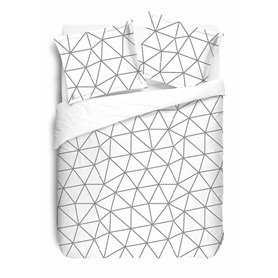 Housse de Couette Hugo Duvet Vision 13064HC3 Blanc/Noir 220 x 240 cm