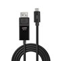 Câble USB-C LINDY 43341 1 m Noir (1 Unité)