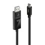 Lindy 43343 câble vidéo et adaptateur 3 m USB Type-C DisplayPort Noir