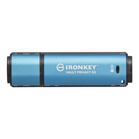 Clé USB Kingston IKVP50/8GB Porte-clés Noir Bleu