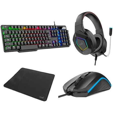 Clavier et Souris Gaming Cool Town Pack Gaming Espagnol Qwerty