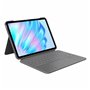 Housse pour Tablette Logitech iPad Air 2024 | iPad Air 2022 Gris Espagnol Qwerty QWERTY