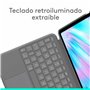 Housse pour Tablette Logitech iPad Air 2024 | iPad Air 2022 Gris Espagnol Qwerty QWERTY