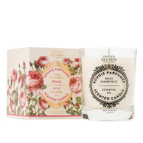 Bougie Parfumée Panier des Sens Rose