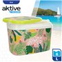 Set Ping Pong Aktive Summer tropical Plastique 6 L 29 x 20 x 19,5 cm (8 Unités)