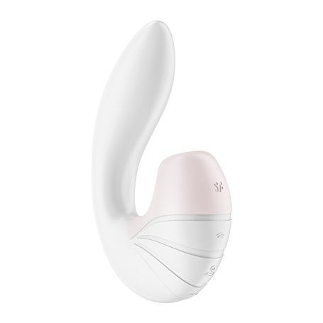 Vibration de Stimulation Double Satisfyer Supernova Blanc