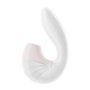 Vibration de Stimulation Double Satisfyer Supernova Blanc