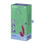 Vibration de Stimulation Double  Supernova Insertable Satisfyer Sunray Rouge Fuchsia