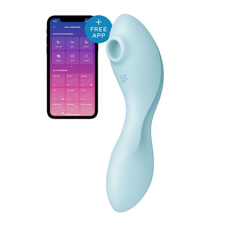 Aspirateur à clitoris Satisfyer Cruvy Trinity 5+ Bleu