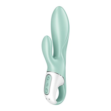 Vibration de Stimulation Double Satisfyer Air Pump Bunny 5 Vert