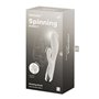 Vibration de Stimulation Double Satisfyer Spinning Rabbit 1 Blanc