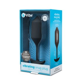 Plug anal Snug XL B-Vibe Vibrating Noir