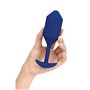 Plug anal Snug XL B-Vibe Vibrating Bleu