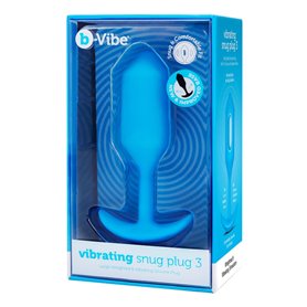 Plug Anal B-Vibe Vibrating Snug 3 Bleu (3