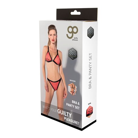 Ensemble de Lingerie Guilty Pleasure Rouge (M)