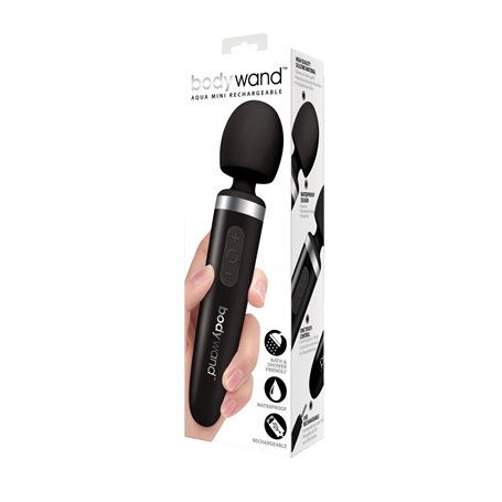 Baguette de massage Aqua Mini rechargeable noire Bodywand