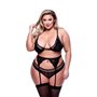 Ensemble de Lingerie Baci Lingerie Noir 3 Pièces