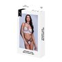 Ensemble de Lingerie Baci Lingerie Strappy Lace Noir/Blanc M/L 2 Pièces