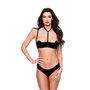 Ensemble de Lingerie Baci Lingerie Quarter Noir M/L 2 Pièces