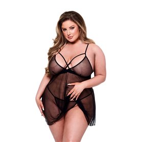 Ensemble de Lingerie Baci Lingerie Babydoll & G-string 2 Pièces