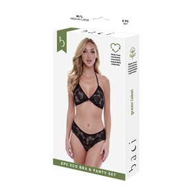 Ensemble de Lingerie Baci Lingerie Bra & Panty Noir (S/M)