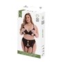 Ensemble de Lingerie Baci Lingerie Peek-A-Boo Bra Noir (Queen)