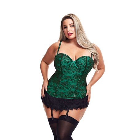 Corset Baci Lingerie Vert (3XL/4XL)