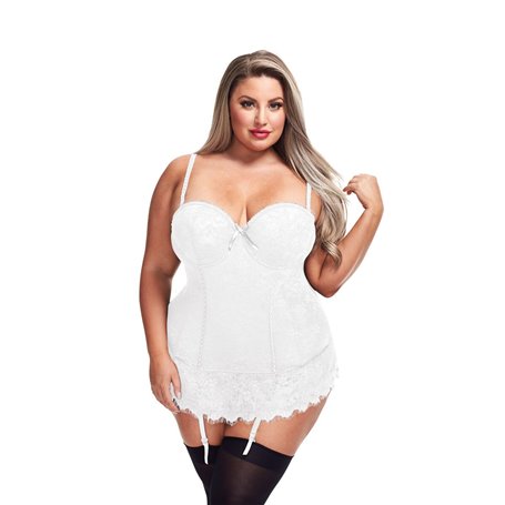 Corset Baci Lingerie Blanc (3XL/4XL)