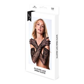 Gants Baci Lingerie Allover Lace Opera Noir