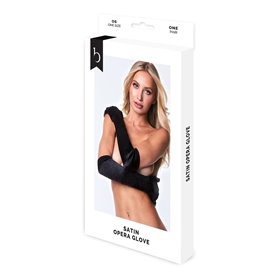 Gants Baci Lingerie Satin Opera Noir