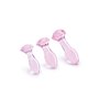 Plug Anal Dream Toys Glaze Rose 3 Pièces