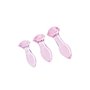 Plug Anal Dream Toys Glaze Rose 3 Pièces