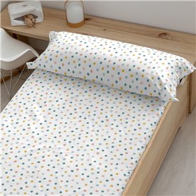 Drap housse Kids&Cotton Kibo Multicouleur 105 x 200 cm