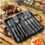 Kit dUstensiles pour Barbecue avec Mallette de Transport BBSet InnovaGoods 12 Pièces