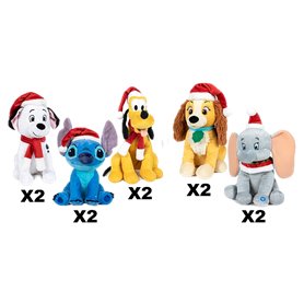 DISNEY X-MAS ASST PELUCHE 26CM