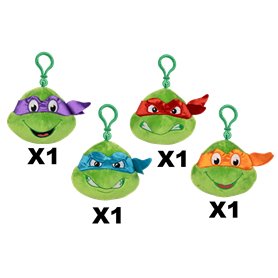 TMNT ASST KEYCHAIN PELUCHE 10CM