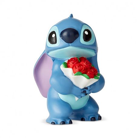 Figurine Stitch avec bouquet de fleurs (Disney Showcase)