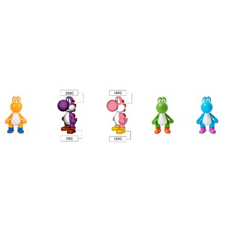 PACK 5 FIGURINES YOSHI 6CM