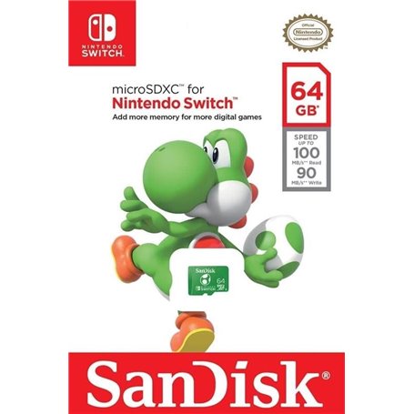 CARTE MICRO SDXC 64GB SWITCH