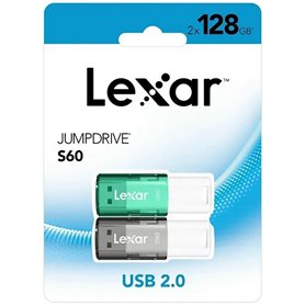 Clé USB Lexar JUMPDRIVE S60 Vert Gris 128 GB