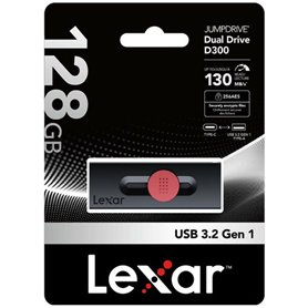 Clé USB Lexar DUAL Noir 128 GB