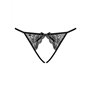 Tanga Obsessive Miamor crotchless panties Noir Dentelle L/XL