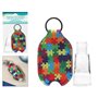 Porte-clés Gel hydroalcoolique Multicouleur Puzzle