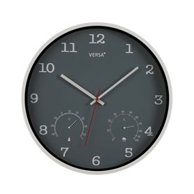 Horloge Murale Versa Gris Plastique (4