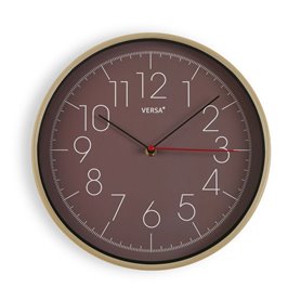 Horloge Murale Versa Marron Plastique (4