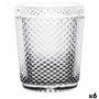 Verre Diamant Transparent Anthracite verre 300 ml (6 Unités)